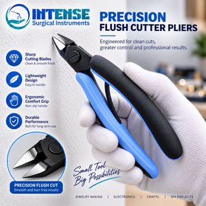 Alicates de Corte de Precisión Profesionales de Acero Inoxidable, Herramienta Ergonómica con Resorte para Cortar Alambres de Joyería - Product Image 5