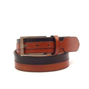 Cinturones de Cuero Genuino Hechos a Mano con Hebilla Plateada, Diseños Personalizables y Duraderos, Resistentes al Agua, Cinturón Casual para Hombre - Product Image 2