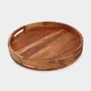 Plateau de service en bois d'acacia écologique de qualité supérieure, finition polie, taille et couleur personnalisables pour la cuisine, le restaurant, l'hôtel, la restauration - Product Image 3