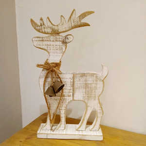 Decoración de árbol colgante Natural de madera grande personalizada Shabby Chic Metal soporte de Navidad accesorios para acero inoxidable - Product Image 5