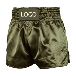 Pantalones Cortos de Muay Thai de Alta Calidad, Poliéster Satinado, Duraderos y Cómodos, Pantalones Cortos de Entrenamiento de Kickboxing para Hombre - Product Image 5