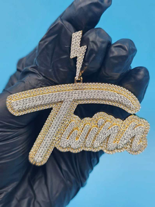 Luxury Moissanite <b>Custom</b> <b>Name</b> Pendant <b>Necklace</b> 925 Silver Iced Out Script Letter Hip Hop Jewelry Gift For Men Women - Product Image 5