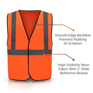 Chaleco de Seguridad ANSI Clase 2, Alta Visibilidad, Reflectante, Transpirable, con Cierre Frontal, Múltiples Bolsillos, Ajustable - Product Image 4