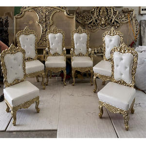 Ceremonia de matrimonio hindú Mandap sillas fabricante elegante madera boda Mandap sillas conjunto Maharaja Mandap sillas para boda - Product Image 1