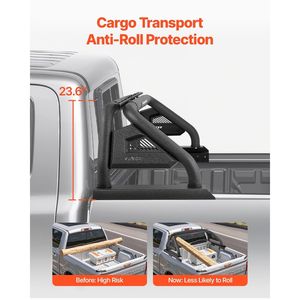 Roll-bar universale regolabile in acciaio al carbonio per cassone di camion di medie dimensioni, compatibile con veicoli sportivi pick-up - Product Image 6