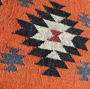 Alfombras Kilim Elegantes Tejidas a Mano de Yute y Lana para Sala de Estar, Dormitorio y Estudio - Product Image 4