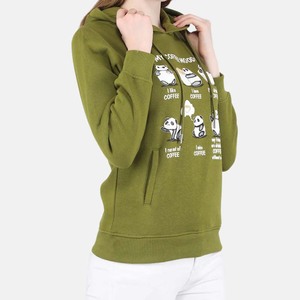 Nueva Sudadera con Capucha Personalizada con Estampado, Estilo Vintage, Holgada, de Algodón, Informal, Transpirable y Ecológica para Mujer - Product Image 1