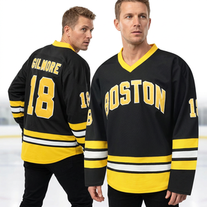 Vêtements de sport professionnels pour le hockey sur glace, shorts d'équipe personnalisés, broderie personnalisée du nom et du numéro, respirant, antibactérien - Product Image 5
