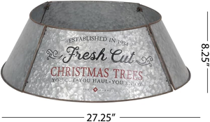 Collar de Metal Galvanizado para Árbol de Navidad, Base Rústica para Árbol, Collar Decorativo para Decoración Navideña del Hogar - Product Image 2