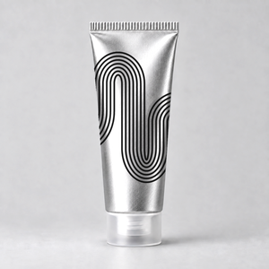Emballage personnalisé en tube d'aluminium pour lotion et soins de la peau, tube cosmétique rechargeable avec bouchon autoportant - Product Image 1