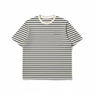 T-shirt décontracté pour homme à manches courtes en polyester/coton, coupe classique, uni, respirant, écologique, séchage rapide, anti-plis - Product Image 2