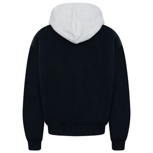 เสื้อฮู้ดดี้สองสีแบบหนา ผ้าฝ้ายฟลีซ สไตล์สตรีทแวร์ รับผลิตแบบ OEM ODM ขายส่งจำนวนมาก - Product Image 2