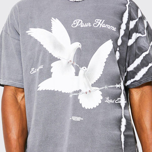 เสื้อยืดผู้ชายผ้าฝ้าย 100% แบบลำลอง เนื้อผ้าหนา ทรงโอเวอร์ไซส์ ระบายอากาศได้ดี ซักแล้วไม่ยับ พิมพ์ลายซิลค์สกรีน แห้งเร็ว เหมาะสำหรับฤดูร้อน - Product Image 5