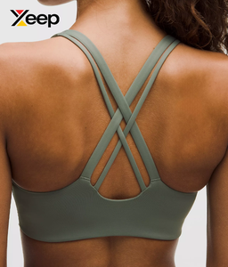 เสื้อชั้นในกีฬาโยคะคุณภาพสูงสำหรับผู้หญิง XEEP รุ่น XC-SB-97 ผ้าสแปนเด็กซ์/โพลีเอสเตอร์เนื้อแน่น ระบายอากาศได้ดี สายปรับได้ แผ่นรองถอดออกได้ - Product Image 4