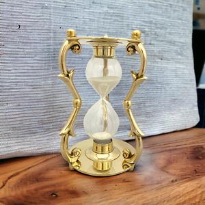 Reloj de Arena de Latón Estilo Art Deco, Hecho a Mano y Ecológico, para Gestión del Tiempo y Decoración - Product Image 5