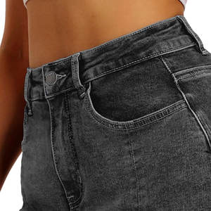 Falda Cargo Vaquera Personalizada con Múltiples Bolsillos para Mujer, con Abertura Lateral, Material Duradero, Faldas de Algodón para Mujer, Más Vendida - Product Image 2