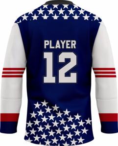 Jersey de Hockey sobre Hielo Sublimado de Alta Calidad, 100% Poliéster, Personalizado, con Costuras Reforzadas, Cómodo, Ropa Deportiva OEM - Product Image 2