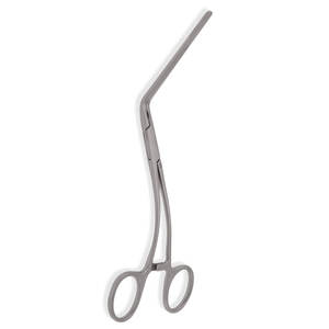 Pince à bouledogue à poignée annulaire DeBakey, coudée à 45 degrés, tiges courbées de 4 7/8 pouces, en acier inoxydable chirurgical, instruments vasculaires - Product Image 5