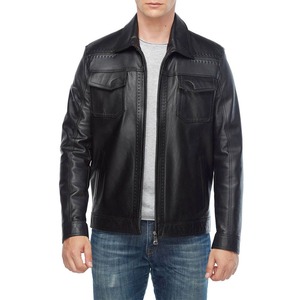 Street Wear <b>Top</b> Quality Men <b>Leather</b> Jacket for Sale <b>High</b> Quality Fashion <b>Leather</b> Jackets for Men - Product Image 1