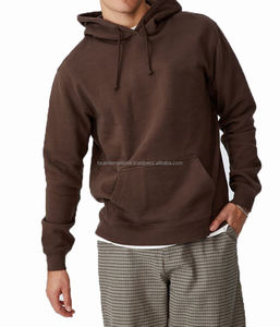 Alta calidad 100% algodón pulóver Sudadera con capucha transpirable personalizado impreso bordado traje de invierno estilo con capucha bajo mínimo al por mayor - Product Image 1