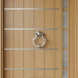 Timbre de puerta antiguo de latón con diseño de corona plateada |   Timbre Clásico Vintage para Puerta de Entrada |   Herrajes Elegantes para Puerta Principal para Decoración del Hogar - Product Image 3