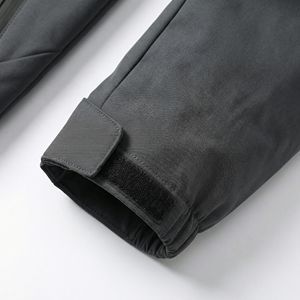 Veste tactique à capuche gris foncé |   Veste d'extérieur imperméable et coupe-vent avec capuche réglable |   Fabricant OEM/ODM - Product Image 4