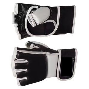 Nouveaux gants de boxe MMA en cuir épaissi pour adultes, respirants, à lacets, pour l'entraînement Sanda, triple doublure intérieure - Product Image 2