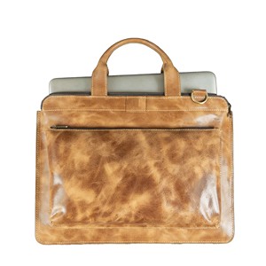 Custom Logo Genuine Leather 14'' Crossbody Laptop Satchel <b>Bag</b> <b>for</b> <b>Men</b> Women Office Travel Wholesale Computer <b>Bag</b> - Product Image 3