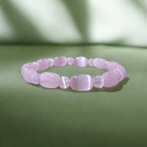 สินค้ามาใหม่สร้อยข้อมืออัญมณีเซเลไนต์คุณภาพระดับพรีเมียมสำหรับเครื่องประดับแฟชั่นยิปซั่มเกรดสูงสำหรับผู้ชายผู้หญิงขายส่งเป็นของขวัญจำนวนมาก - Product Image 4