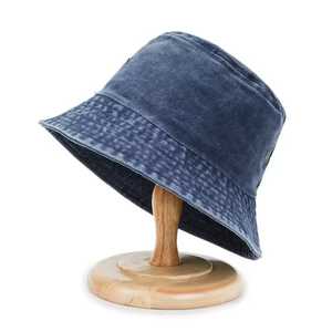 Unisex Bucket <b>Hat</b> 3D Embroidery Solid Color 100% Cotton Canvas Breathable Casual Adult Spring <b>Summer</b> 56-58CM - Product Image 2