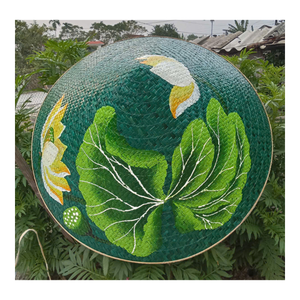 Vietnamese Traditional Hat Non La Premium Bamboo <b>Frame</b> Palm Leaf Hat Handmade By Local Artisans For Global Buyers - Product Image 2