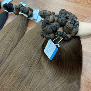 GRAN OFERTA Extensiones de Cabello Más Vendidas de Alta Calidad, Mechones de Cabello con Doble Trama a Máquina, Varios Colores, Precio de Mayoreo Directo - Product Image 4