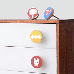 Handmade Modern Pine Wood Cabinet Thor Hammer Red White Drawer <b>Knobs</b> <b>Dresser</b> Door Handles Cupboard Pulls Kitchen Handle - Product Image 4