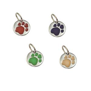 Plaques d'identification personnalisées en cuivre pour animaux de compagnie avec empreinte de patte, pour usage extérieur - Gravure DIY du nom du chiot - Product Image 3