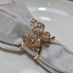 Anillo de Servilleta de Lujo con Diseño de Mariposa y Detalles de Cristal para Decoración de Mesa de Comedor en Eventos Especiales y Regalos Premium - Product Image 5