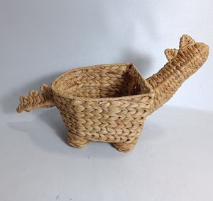 Panier de rangement en forme d'animal de haute qualité, design ODM, écologique, en jacinthe d'eau naturelle, style vintage, grossiste vietnamien - Product Image 5