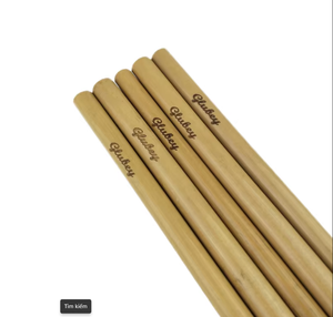 Vietchoice Pajita de Bambú Reutilizable y Biodegradable, Ecológica, Lavable, Libre de BPA, Duradera, 200 mm de Longitud, Logotipo Grabado con Láser, Phoebe - Product Image 1