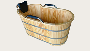 [HOT SELLING] | Japanese Style Round Wooden Bathtub Ofuro Wooden Barrel Bathtub For Home Spa Soaking From Blue Lotus Vietnam - Product Image 5