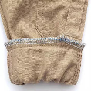 Men's Casual <b>Cargo</b> Jogger Pants <b>Stretch</b> 100% Cotton Anti-Wrinkle Mid Waist Pockets Cuffs Drawstring - Product Image 5