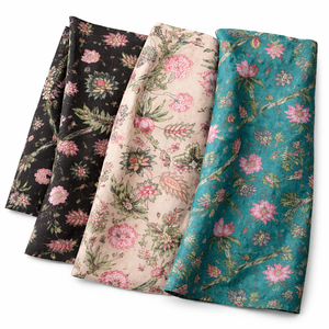 Tela de Popelina de Algodón Peinado, Ligera, Transpirable, Orgánica y Ecológica, Estampada, Estilo Liso, para Ropa de Niños y Niñas - Product Image 1