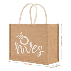 Bolsa de Compras Promocional de Yute Laminado Impermeable, de Algodón, con Logotipo Personalizado, Mediana, Duradera y Ligera - Product Image 1