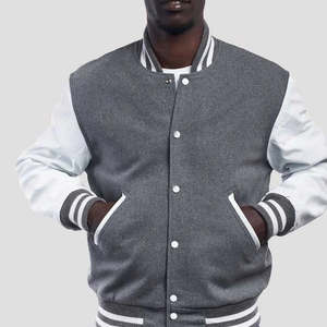 Chaqueta de alta calidad para hombre, chaqueta varsity de béisbol personalizada OEM, nuevo diseño de chaqueta varsity para hombre - Product Image 2