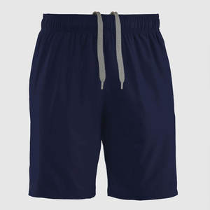 Shorts pour hommes en polyester/coton de haute qualité, à séchage rapide, avec logo personnalisé OEM, pour la gym, le fitness et l'entraînement. - Product Image 1