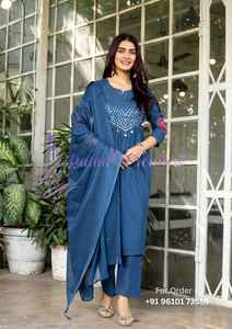 Ensemble de costume en coton de qualité supérieure pour femmes, vêtements ethniques indiens élégants, au meilleur prix de gros - Product Image 4