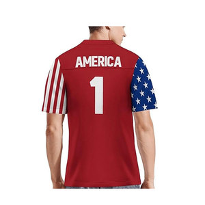 Jersey de Fútbol Americano Personalizado de Alta Calidad, Tejido Suave, Transpirable y Cómodo, con Servicio OEM para Uniformes de Equipo - Product Image 4