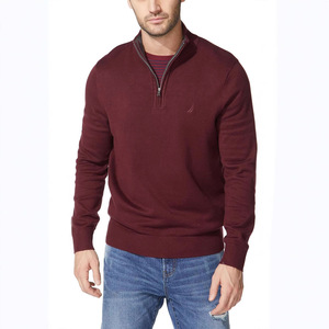 <b>Men's</b> Solid Color Knitted Pullover Sweater Crew Neck Full Sleeve Open Stitch Closure Casual Autumn Wear Flowers Front - Product Image 4