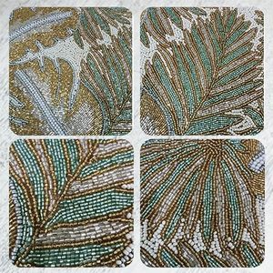 Embroidered Plant Pattern <b>Table</b> <b>Runner</b> Bohemian Style Washable Home Decor 35x12 Inch - Product Image 4