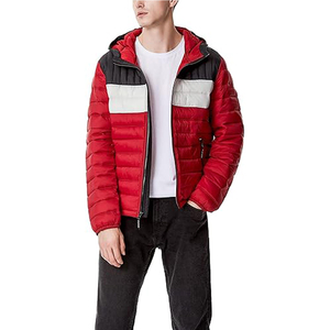 Nueva Chaqueta Acolchada de Nailon para Hombre North-Face Negra con Capucha, Estilo Urbano de Invierno, Cierre de Cremallera, Logotipo Frontal - Product Image 2