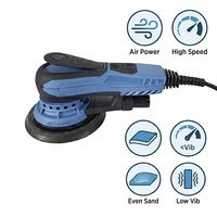6 Zoll 150mm Elektrischer Exzenterschleifer 400W 220V Variable Geschwindigkeit Staubfrei Klettverschluss Professionelle Qualität Geringe Vibration