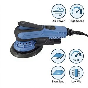 Ponceuse orbitale excentrique électrique 6 pouces 150 mm 400W 220V à vitesse variable sans poussière avec fixation auto-agrippante pour carrosserie automobile, bois, métal 5000-12000 tr/min - Product Image 5